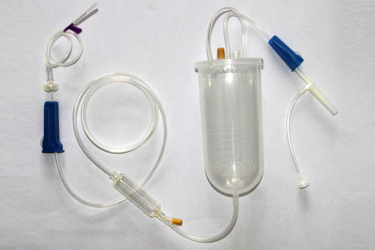 一次性使用吊瓶式输液器 带针